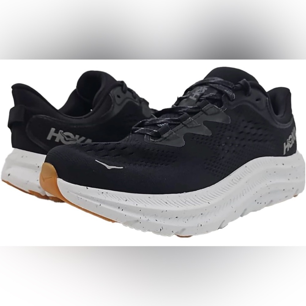 Hoka Kawana 2 Black and White Size 10 (Fabric Tear inside shoes)